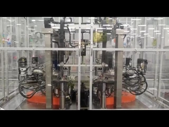 Fácil mantenimiento Línea de montaje automática del motor con control PLC e interfaz de operador de pantalla táctil